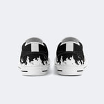 Heart Rose Butterfly Print - Slip On Shoes