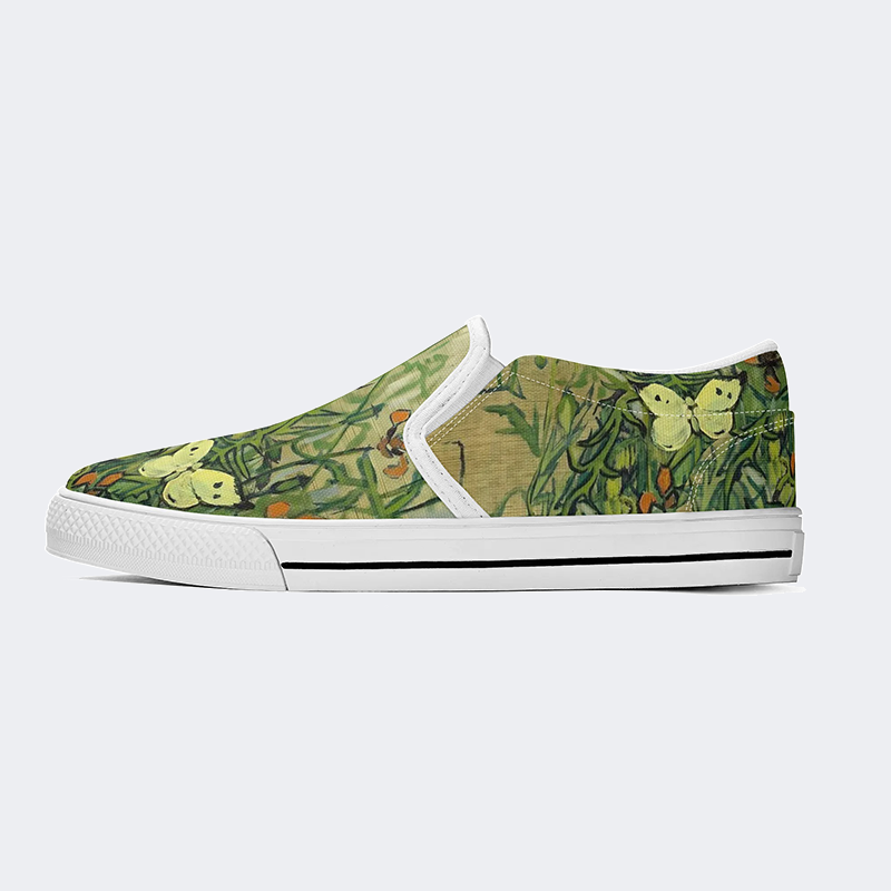 Butterflies and Poppies - Slip On