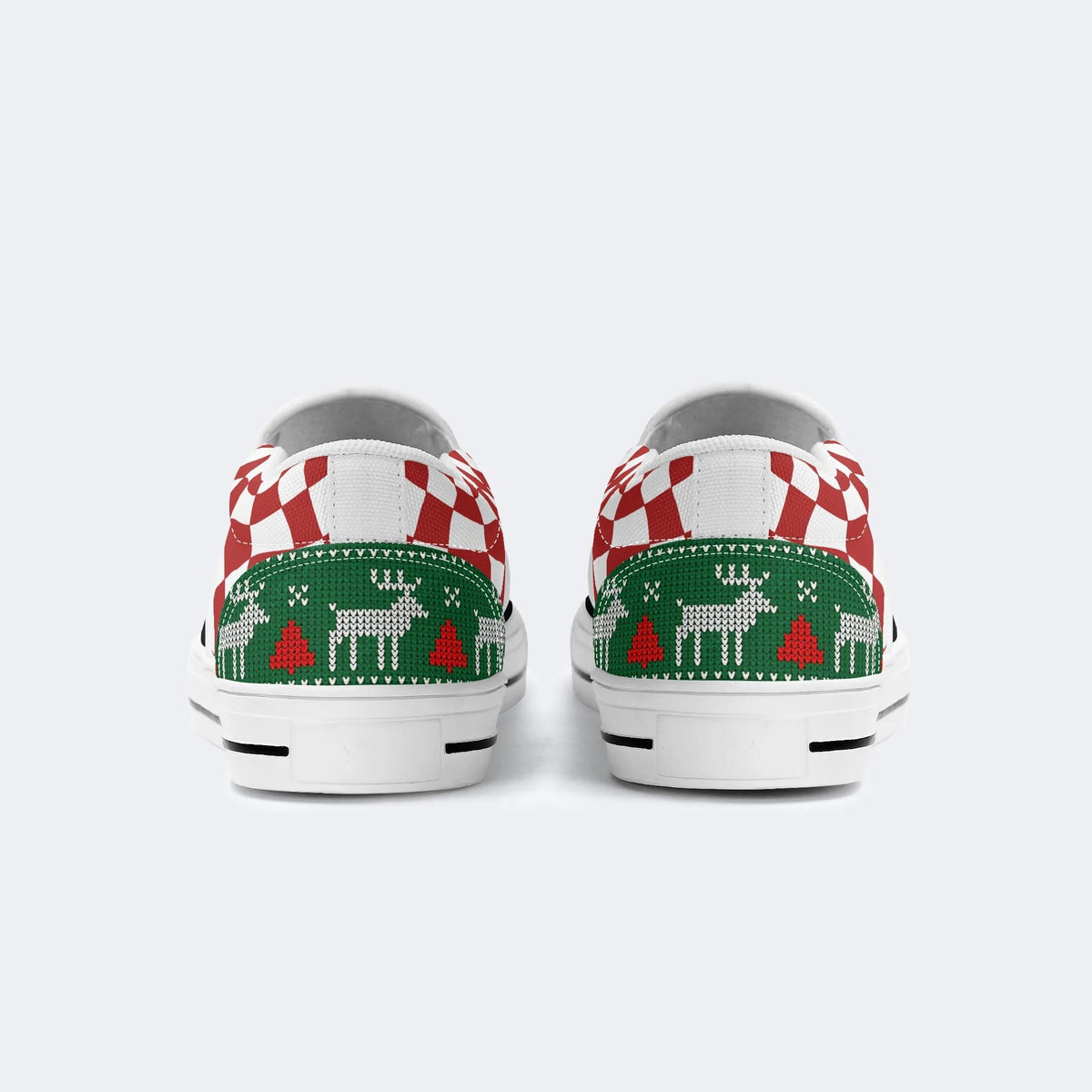 Horror Santa Claus Ghostface Print - Slip On Shoes