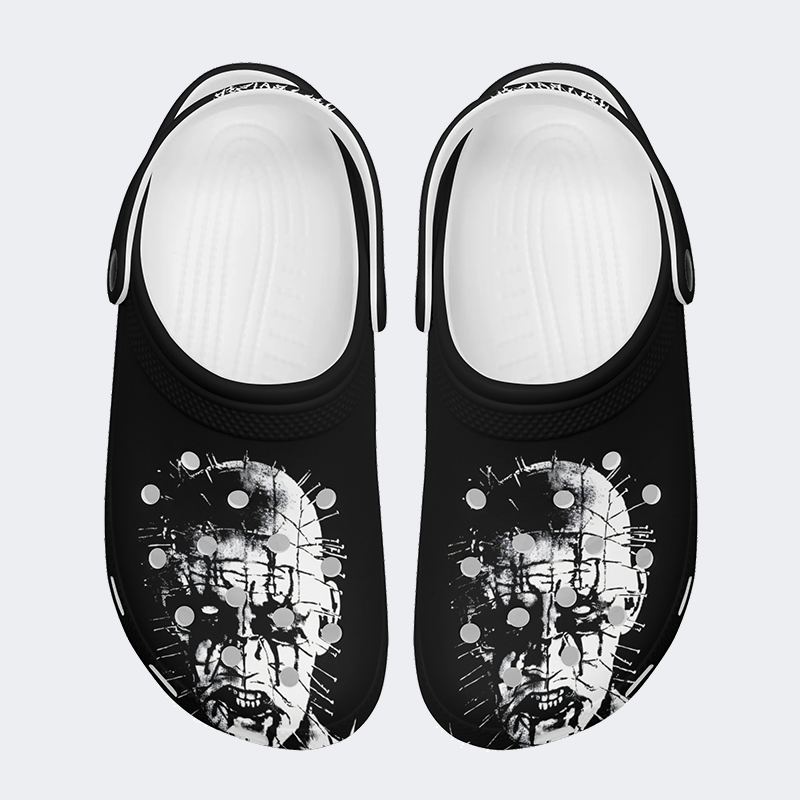 Unisex Black Metal Pinhead Print - Crocs