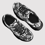 Klobige Sneakers mit Totenkopf-Print 
