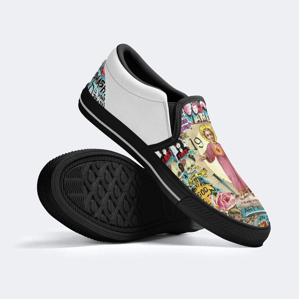 Jesus Child Print - Slip On Shoes