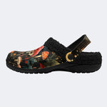 Magic Mushrooms Print - Fur Lined Slippers/Sandals