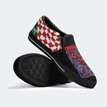 Unisex Horror Movie Graphic Print - Slip On Shoes