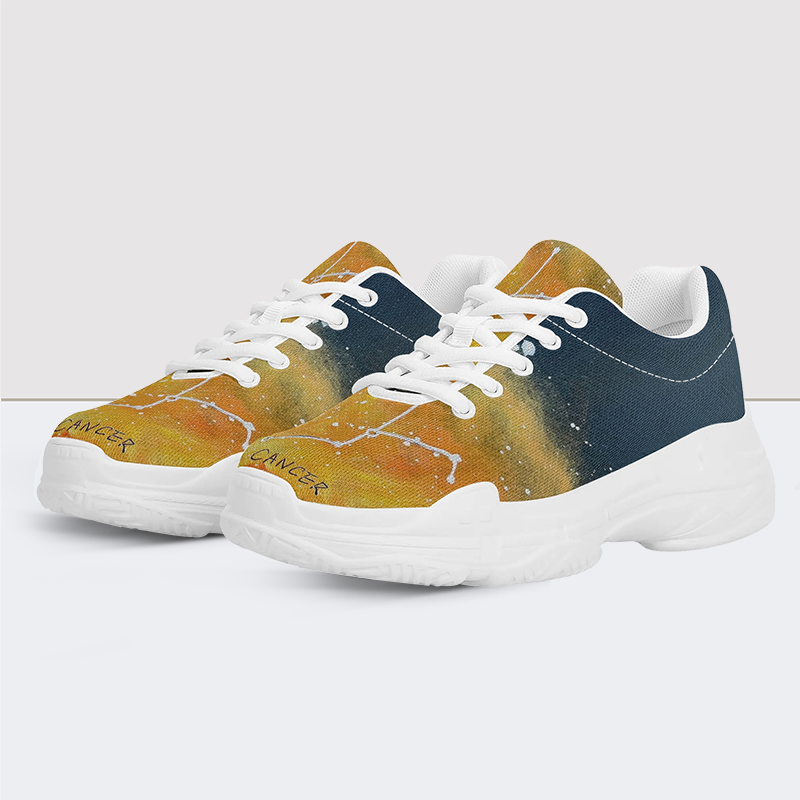 Cancer Print Chunky Sneakers