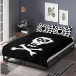 Gothic Skull Print - Three Piece Bedding Set