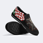 Demonic Baphomet Print - Slip On Shoes