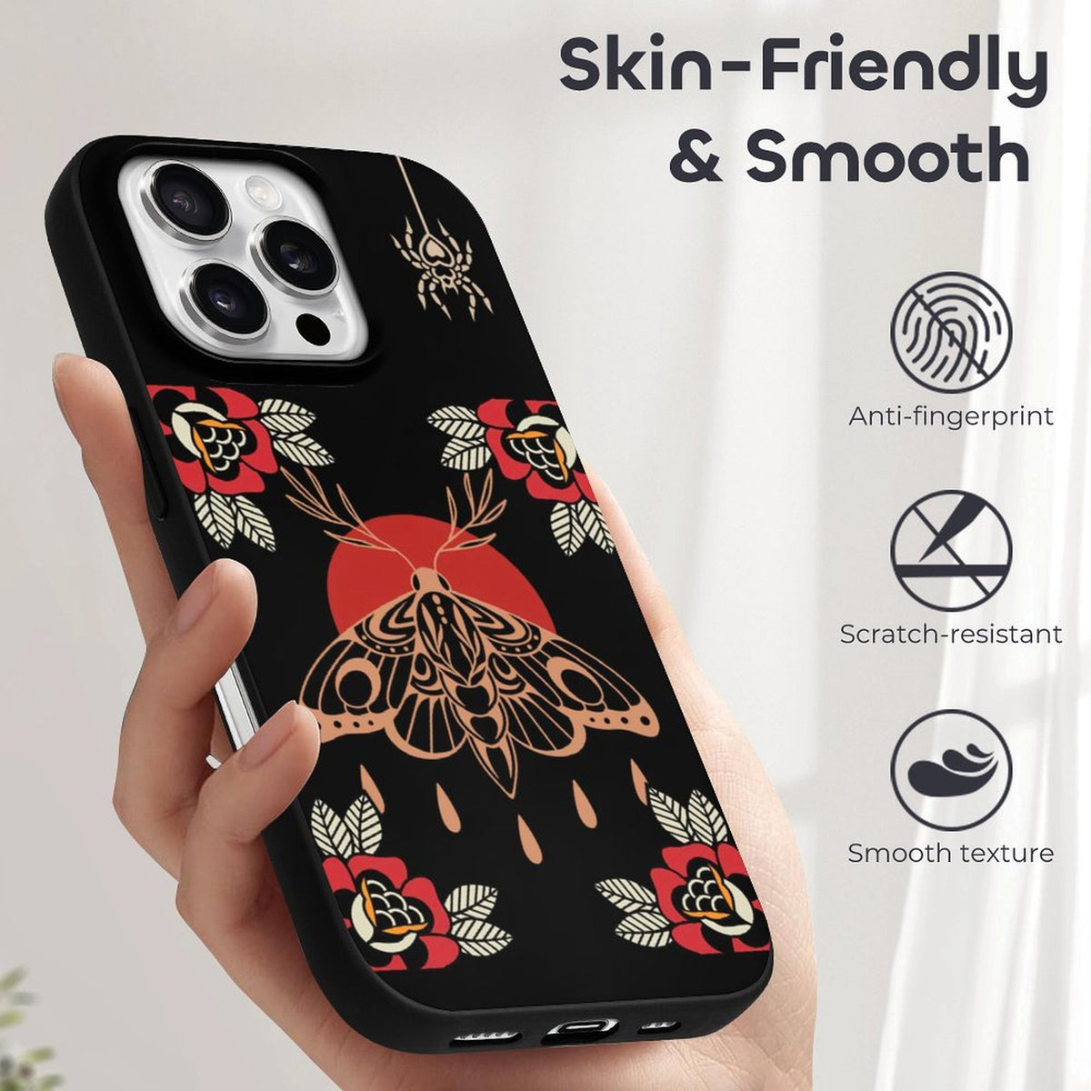 Vintage Death Moth Print - Phone Case