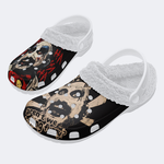 Unisex Horror Print - Fur Lined Slippers/Sandals