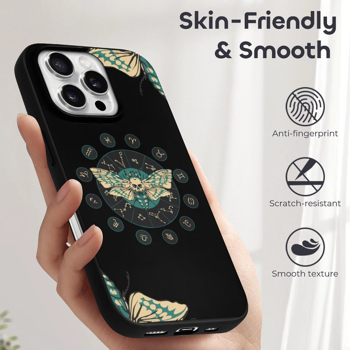 Constellation Death Moth Print - Phone Case
