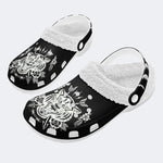 Unisex Tiger Print - Fur Lined Slippers/Sandals