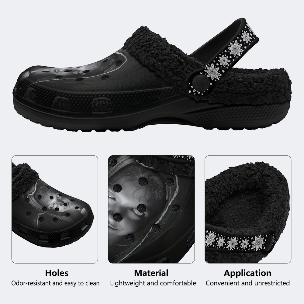 Halloween Horror - Fur Lined Slippers/Sandals