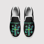 Figure&Cross Print Print Slip On Shoes