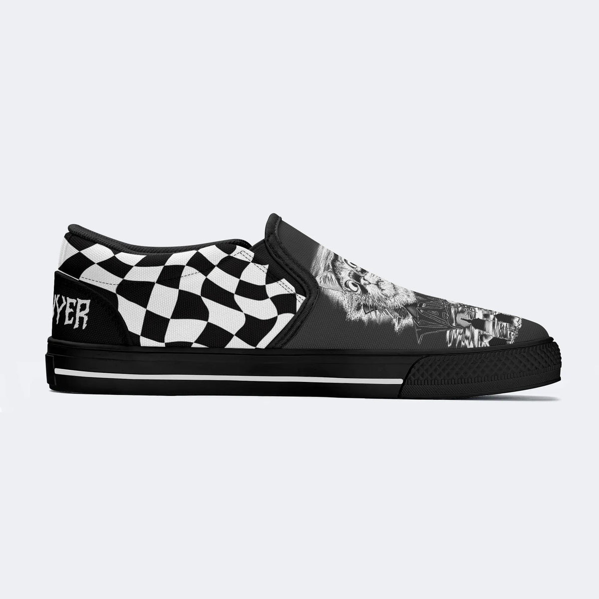 Unisex Horror Print - Slip On Shoes