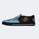 Black Panther And Sword Print - Slip On Shoes