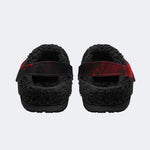 Crimson Hell Mist - Fur Lined Slippers/Sandals