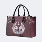 Trivia Moth Print - Leather Handbag