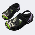 Mummies Horror Print - Fur Lined Slippers