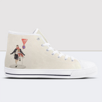 Coffee High Top Canvas Shoes