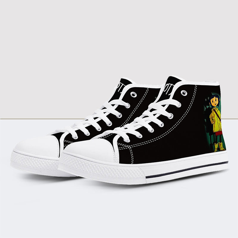 Coraline & the Secret Door High Top Canvas Shoes