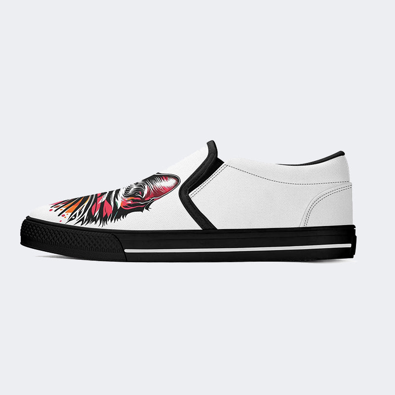 Cat&Eagle Print - Slip On Shoes