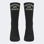 Tattoos Are Stupid Print - Crew Socks