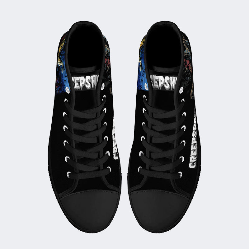 Horror Movie Vintage Graphic - High Top Canvas