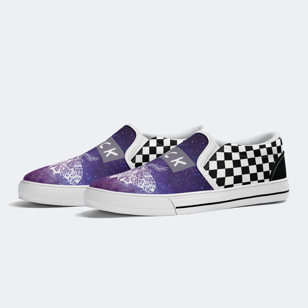 Unisex Death Moth&F*ck Print - Slip On Shoes