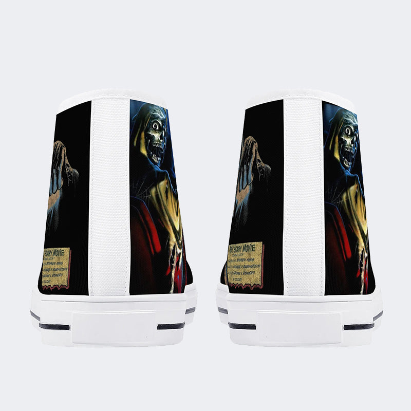 Horror Movie Vintage Graphic - High Top Canvas