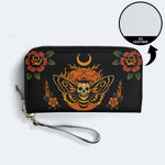 Flaming Death Moth - Leather Wallet