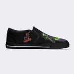 Skull Skateboard - Slip On Shoes