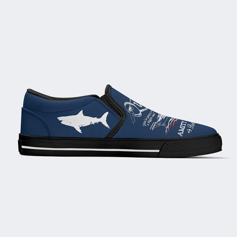 Quints Shark Fishing Unisex - Slip On Shoes