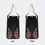 Wolf Head Print - Leather Handbag