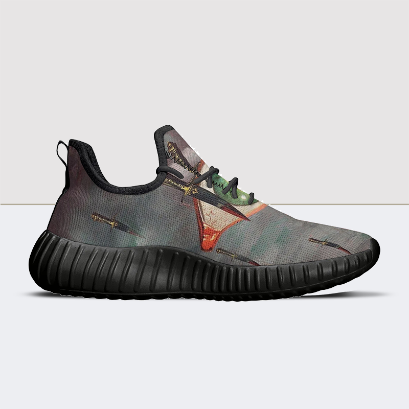 Pupil Dagger Print Mesh Knit Sneakers