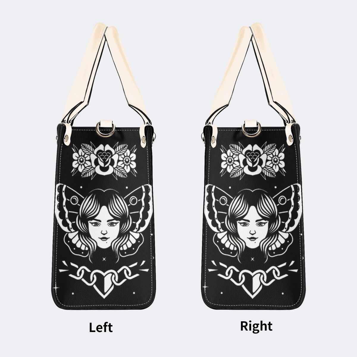 Vintage Tattoo Art Print - Leather Handbag