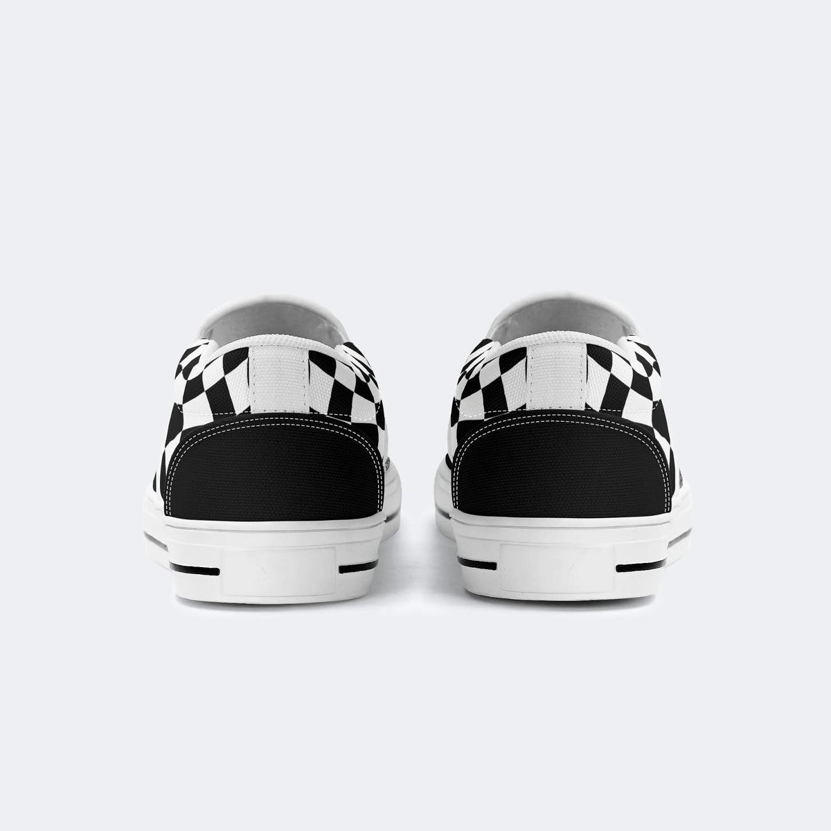 Christmas Skull Print - Slip On Shoes