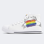 Pride Month High Top Canvas Shoes