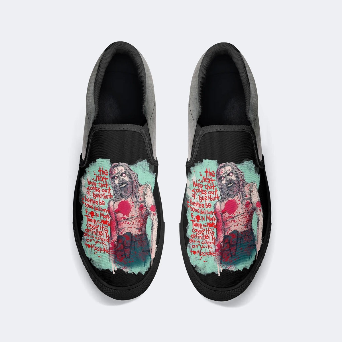 Horror Print - Slip On Shoes