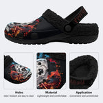 Horror Circus Clown - Fur Lined Slippers/Sandals