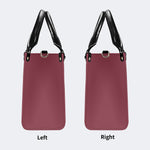 Inscribed Viper Print - Leather Handbag
