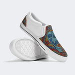 Unisex Skull Graffiti Art Print - Slip On Shoes