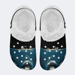 Shark And Skull - Fur Lined Slippers/Sandals