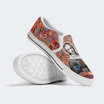 Unisex Christ Mary Graffiti Art Print - Slip On Shoes