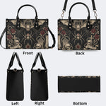 Bat Spider Skull Rose Print Handbag Factory Direct Sales