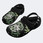 Horror Mummy Monster Print - Fur Lined Slippers/Sandals