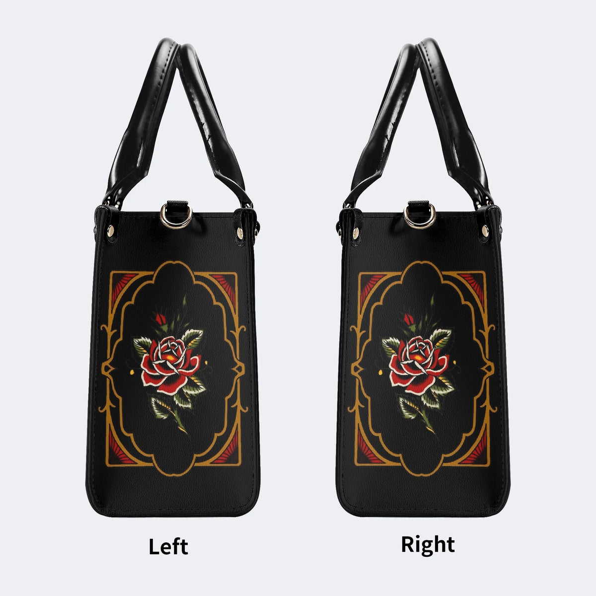 Old School Devil's Eye Print - Leather Handbag