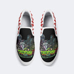 Horror Movie Vintage Print - Slip On Shoes