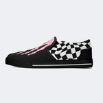Pink Gradient Skeleton Toes Skull - Slip On Shoes