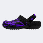Goth Liquid Purple - Fur Lined Slippers/Sandals