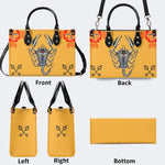 Mechanical Scorpion Print - Leather Handbag